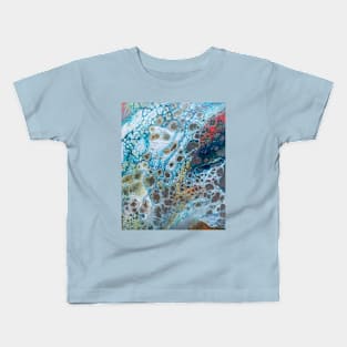 Sunset pouring paint Kids T-Shirt